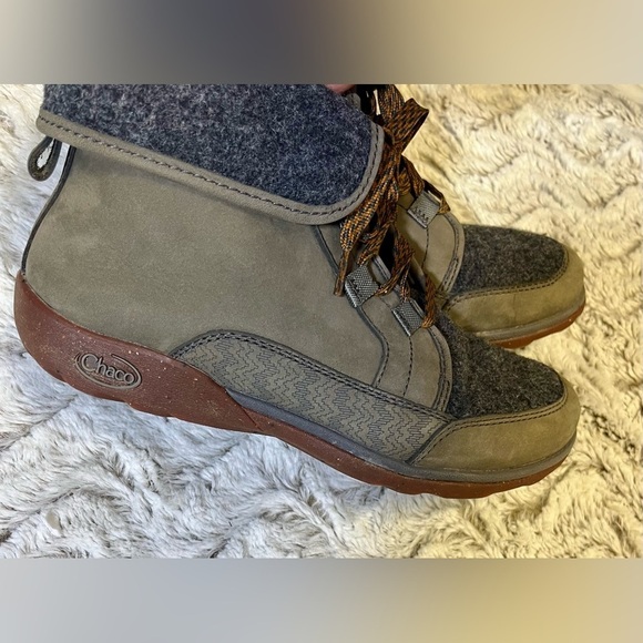 CHACO Waterproof Leather Barbary Boots Lace Up Outdoor Rain Winter 
Size 8.5 - Picture 8 of 10